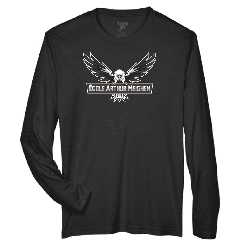 TT11L - Team 365 Zone Performance Long-Sleeve T-Shirt - Black