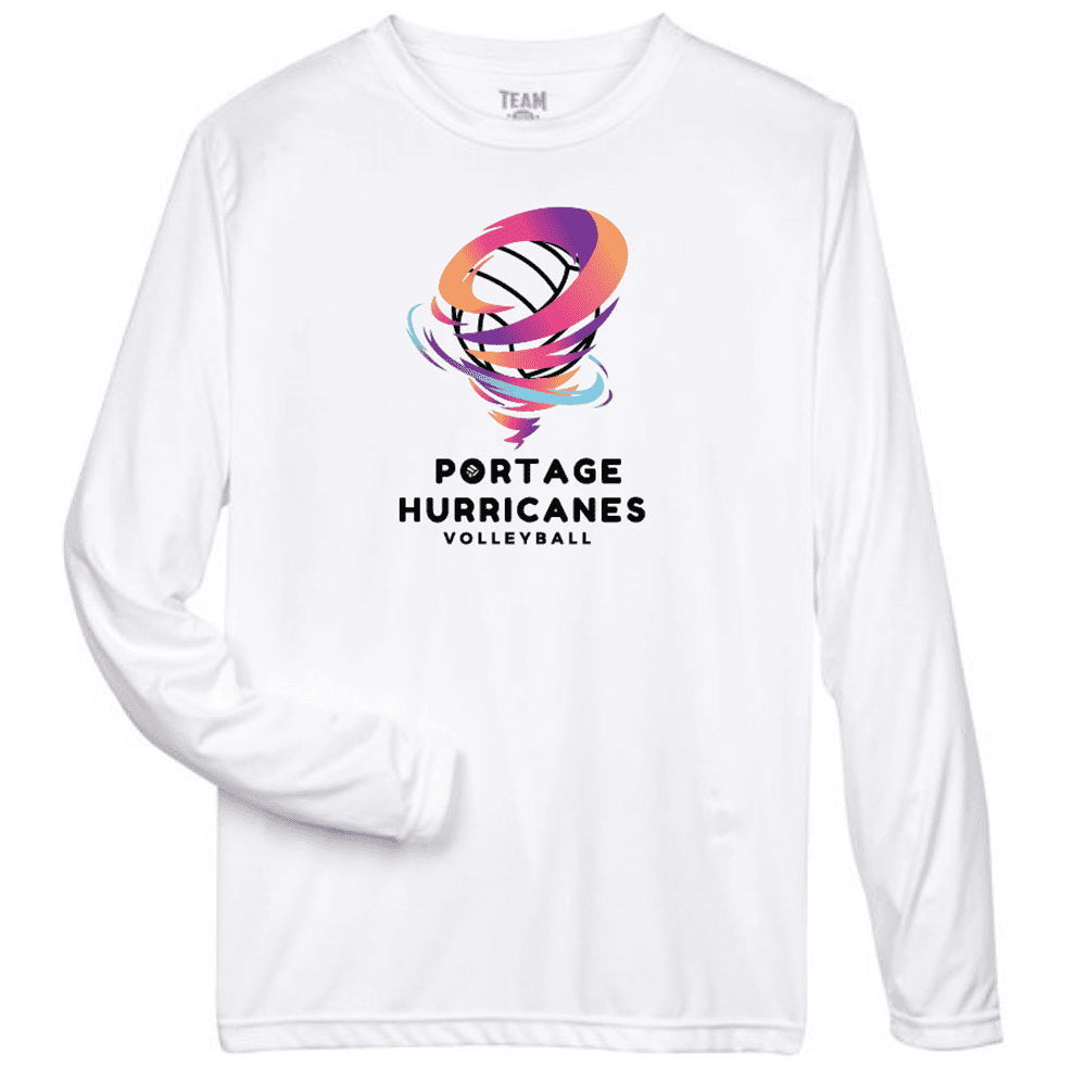 TT11L Team 365 Performance Long Sleeve Shirt - White