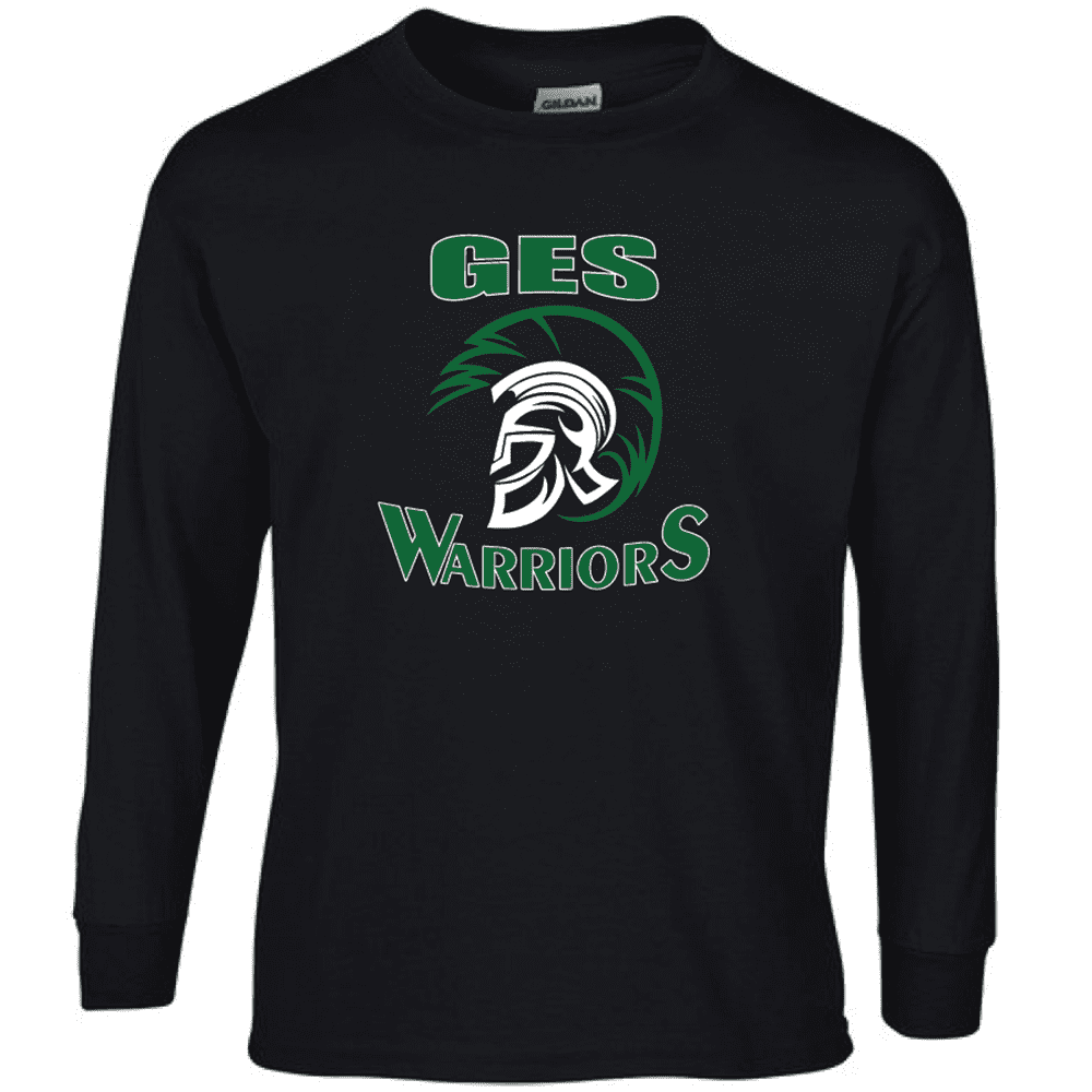 G240 Gildan Ultra Cotton Long Sleeve T-Shirt - Black